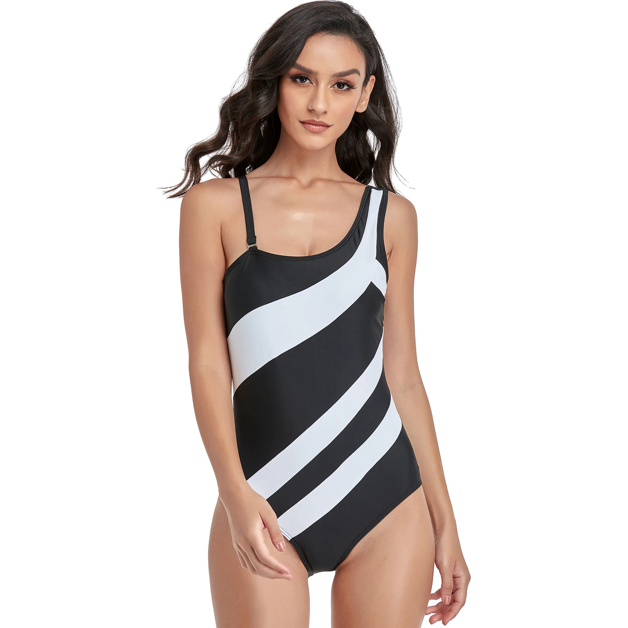 Женский сплошной купальник Moxilyn с защитой живота сексуальный облегающий женский