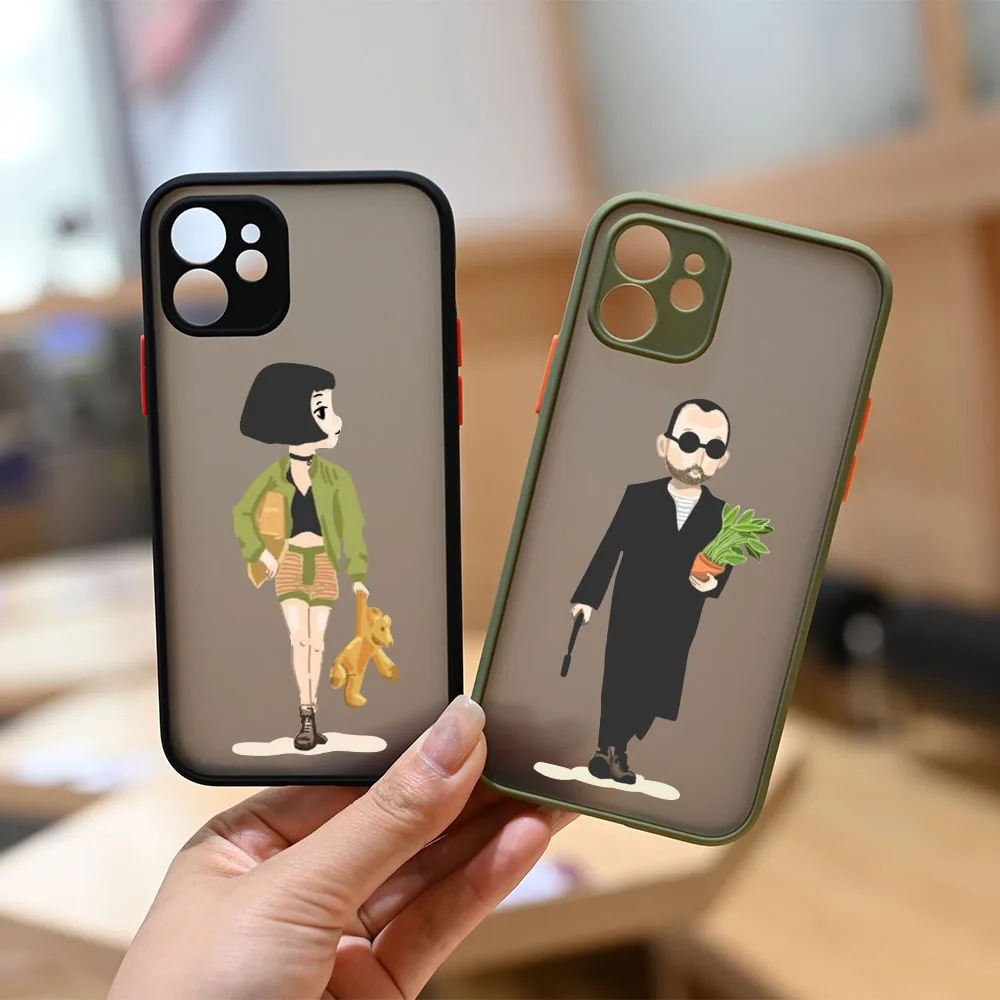 Фильм убийца Леон дядюшка девушка чехол для телефона IPhone 11 13 12 Pro MAX Mini 7 8 6s Plus XR X XS