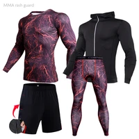 mens clothing winter first layer sports tights compression underwear gym running suit warm sweat suit track suit men sportswear