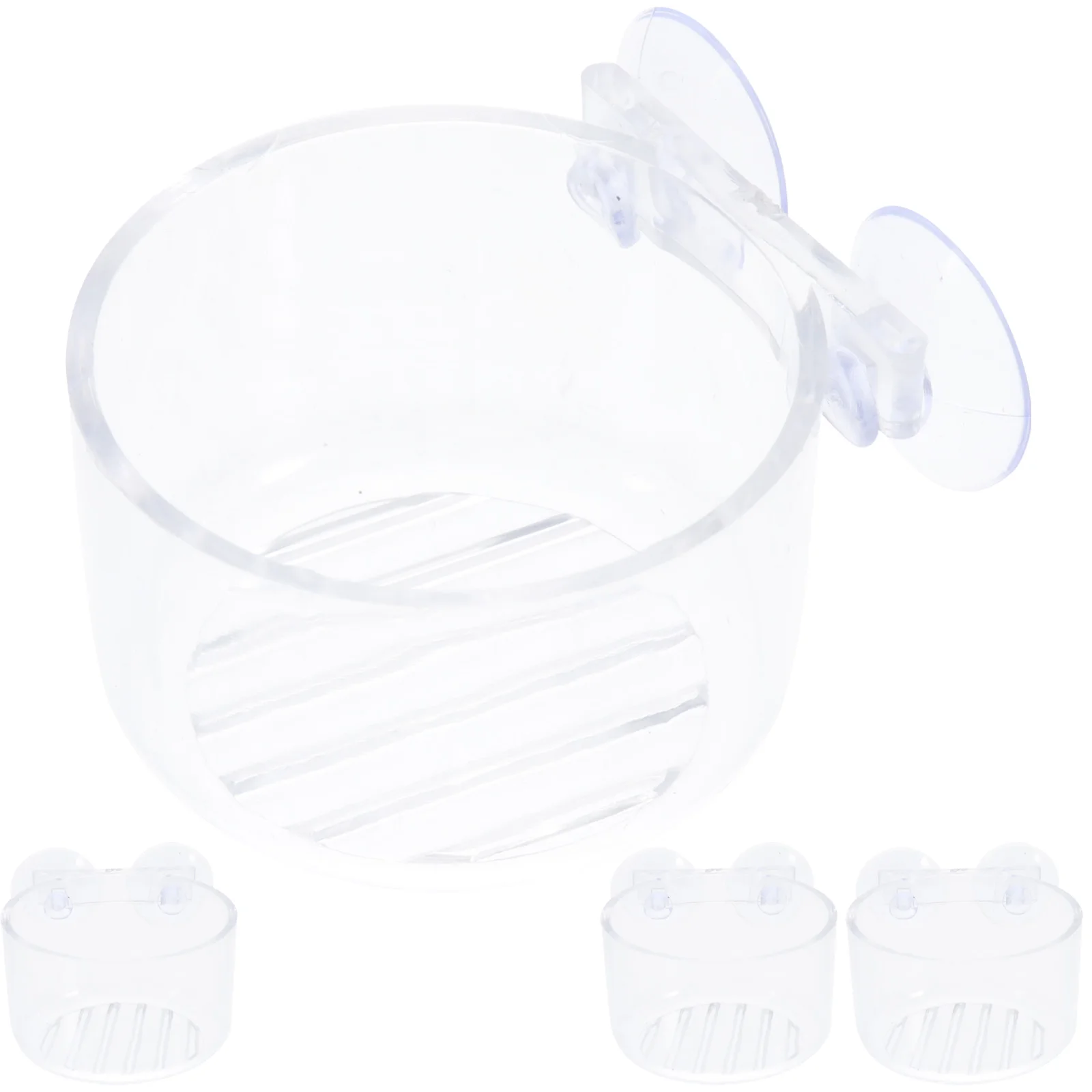 

Hanging Aquarium Planter Fish Tank Decor Red Worm Food Holders Planting Tool Flowerpots Suction Cups Weights