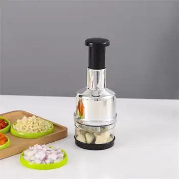 1PC Multifunction Hand Press Food Cutter Onion Nuts Grinder Mincer Manual Safety Efficient Fruit Vegetable Chopper Kitchen Tool 1