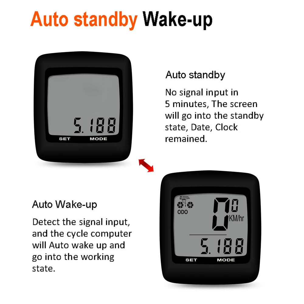 Велосипедный компьютер велосипедный спидометр и одометр водонепроницаемый для