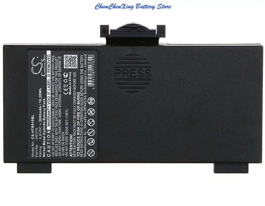 

Аккумулятор HE010 Cameron Sino 2000mAh для Hetronic 68303000, 68303010, 6830303001, FBH1200, GA, GL, GR, GR-W, TG, для Magnetek 2026A