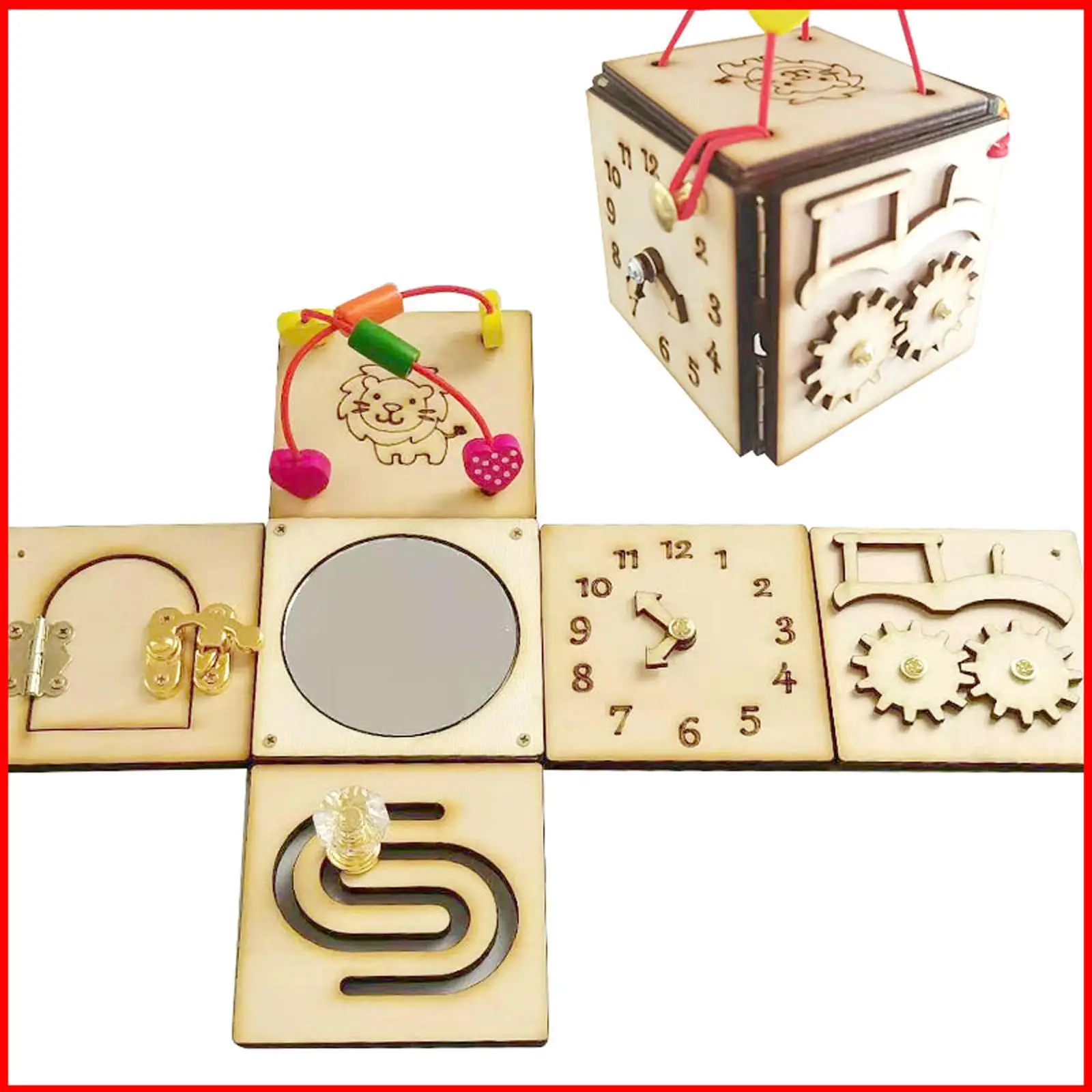 

Портативная доска Монтессори занятая сенсорная обучающая игрушка развивающая базовые навыки обучающая игрушка для детей подарок на день р...