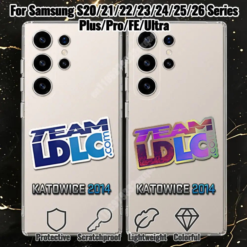 Фото Чехол для телефона Team LDLC HellRaisers Katowice 2014 для Samsung Galaxy S21 22 Ultra Plus S23 24 FE Lite S25 26, прозрачный чехол №1