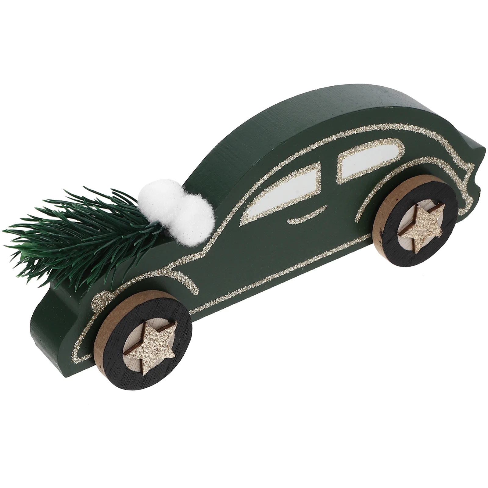 

Christmas Ornaments Decorative Xmas Party Wooden Car Adornment Table Centerpiece