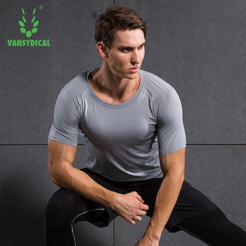 Мужские компрессионные рубашки OEM с коротким рукавом и базовым слоем колготки