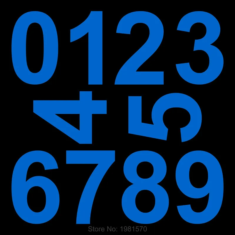 Светящиеся цифры-наклейки s-Tag самоклеящиеся цифры для двери таблички дома ящика
