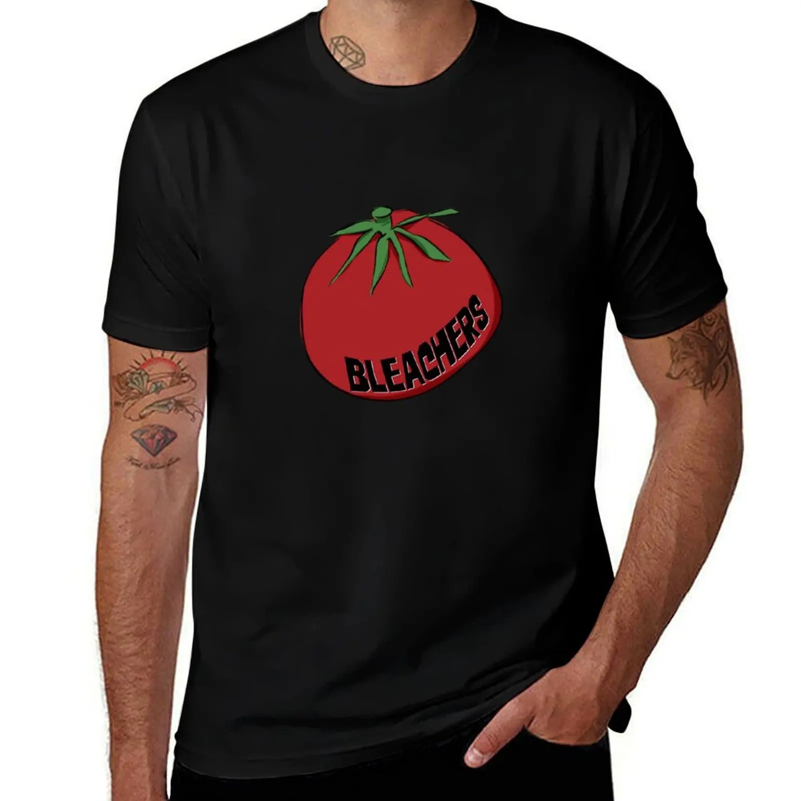 Bleachers Tomato T-Shirt blue archive cute tops mens t shirts