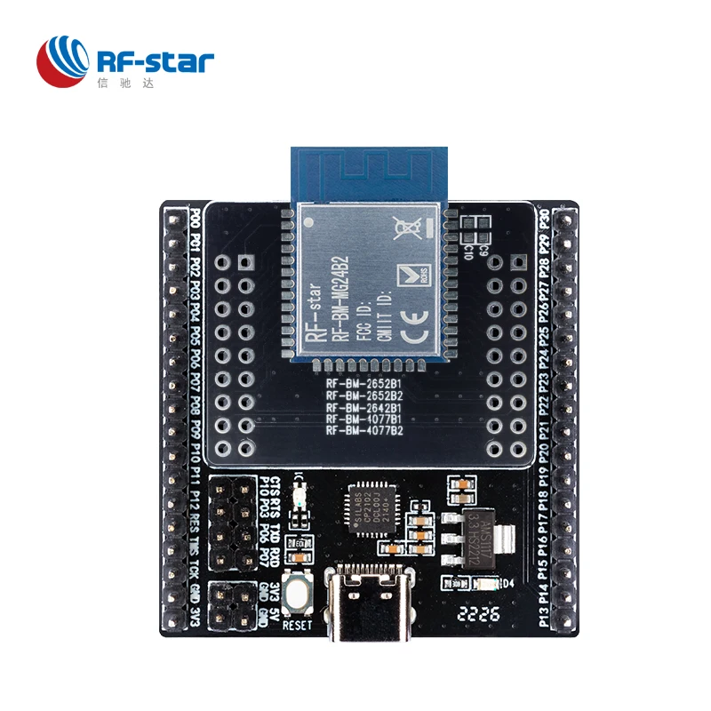 

RF-BM-MG24B2 силиконовые лаборатории EFR32MG24 19,5 дБм BLE ZigBee модуль, макетная плата