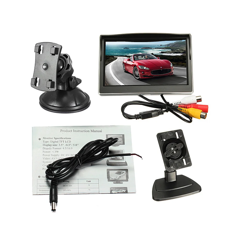 

5 Inch Car Hud Display Car Monitor Mirror Car Rear View Monitor Lcd Mirror Monitor Car Screen