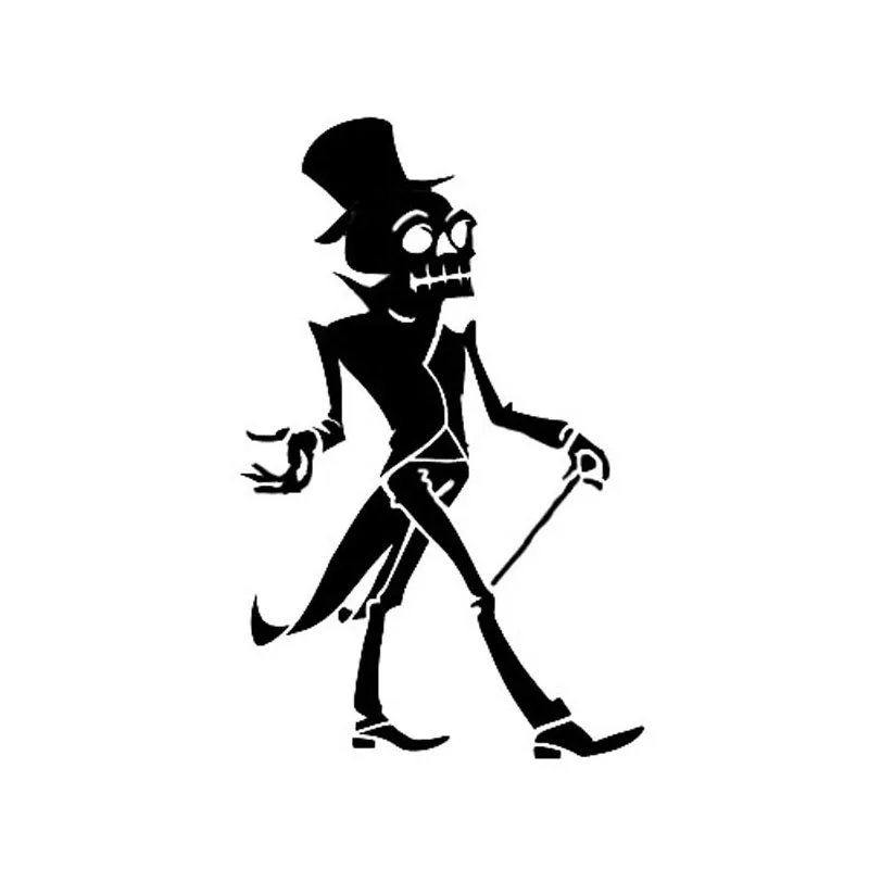 

Car Sticker Halloween Decoration Gentleman Skull Custom Stickers on Motorcycle Cover Scratches Personality, Accessories Products