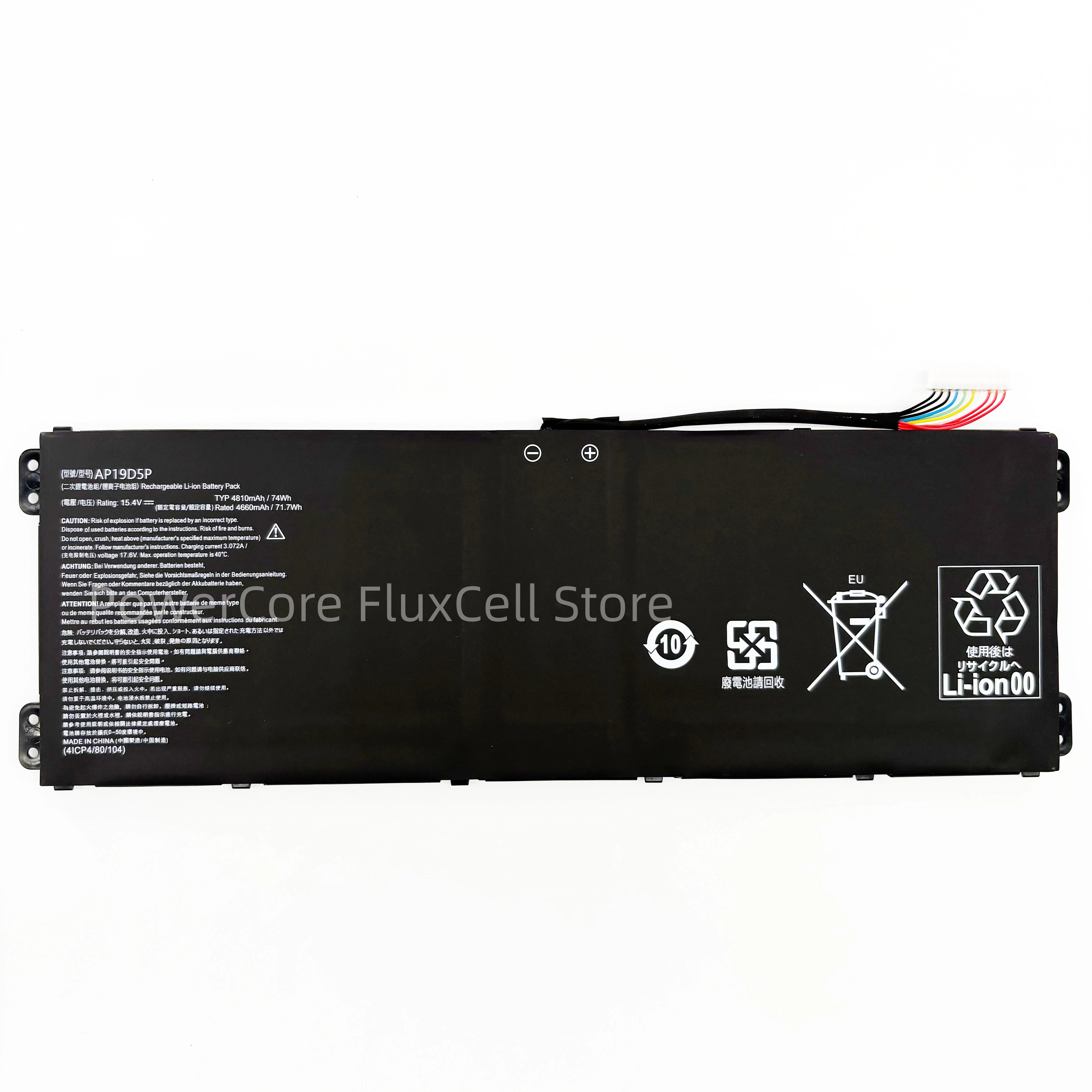 Фото Качественная батарея для ноутбука AP19D5P 15.4V 74Wh 4810mAh для Acer CONCEPTD 3 EZEL CC314 CC315 Predator HELIOS 500 PH517 700 PH717 №2