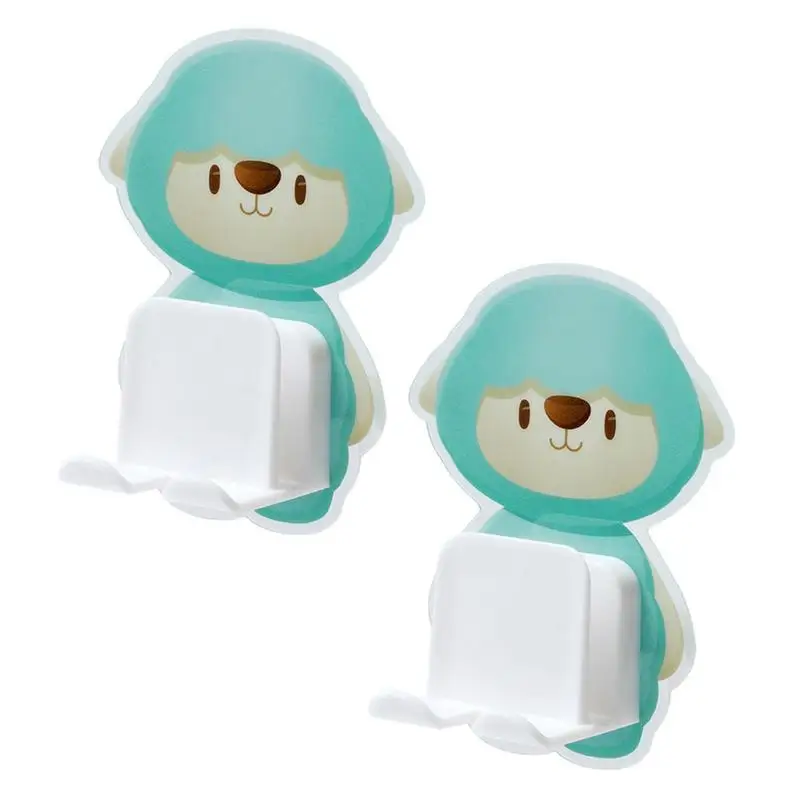 

2 шт., Многофункциональный водонепроницаемый самоклеящийся держатель для зубных щёток