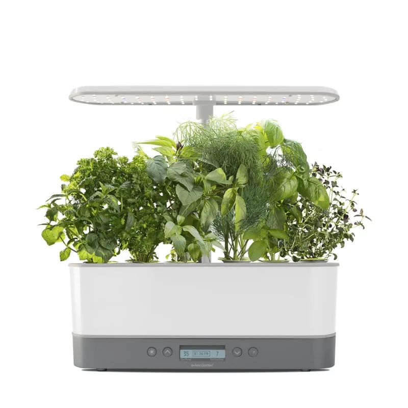 Harvest Elite Slim with Gourmet Herb Seed Pod Kit plants  led grow light