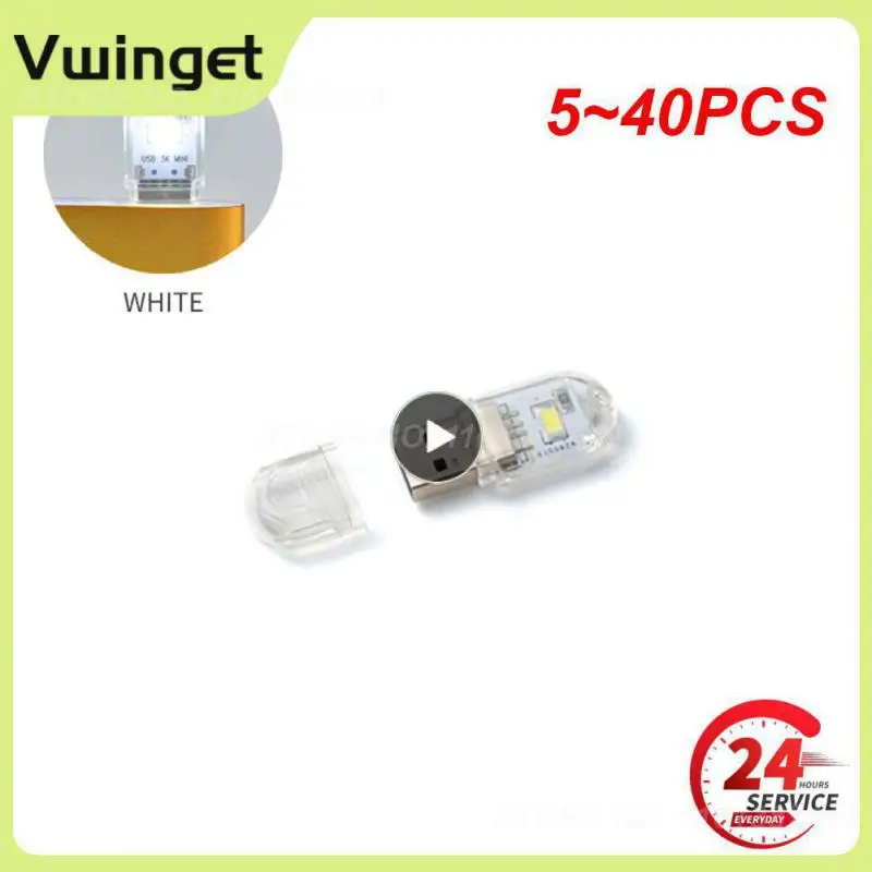

5 ~ 40 шт., портативные мини-светодиодные Usb-лампы