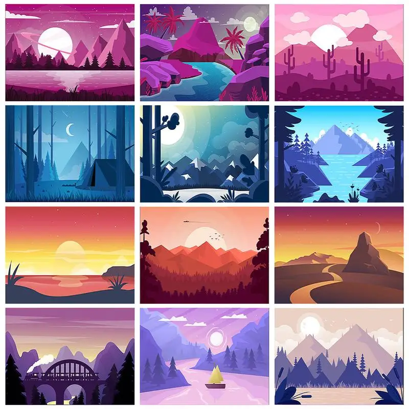 

Набор для рисования по номерам на холсте «Пейзаж»