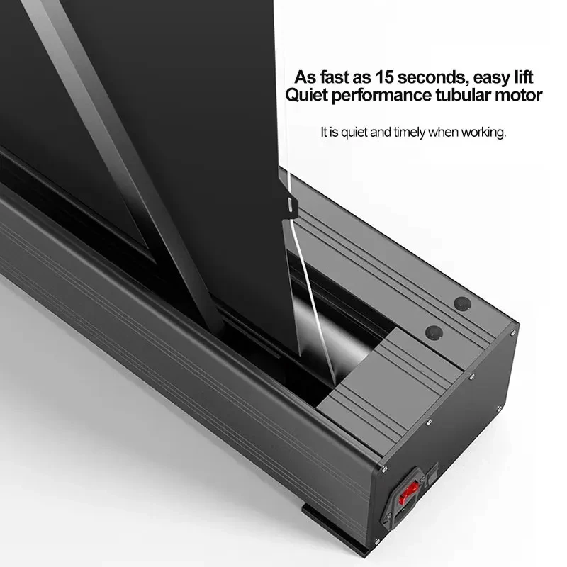 Электрический моторизованный проекционный экран XSTROMSON 100-150 дюймов 4K черный