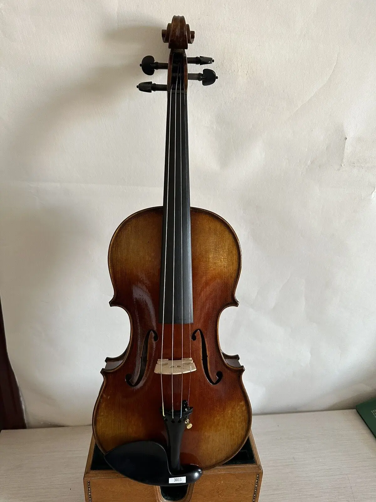 

Master 4/4 violin Guarneri model flamed maple back spruce top hand made K3011