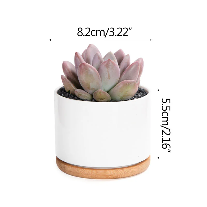 Strongwell украшение цветочный горшок домашний садовый декор простой цилиндр белый