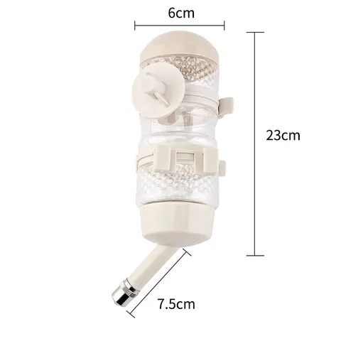 Пластиковая поилка для собак, 500 мл, бутылка для воды, диспенсер, кормушка для домашних животных, подвесная бутылка для питья с шариком