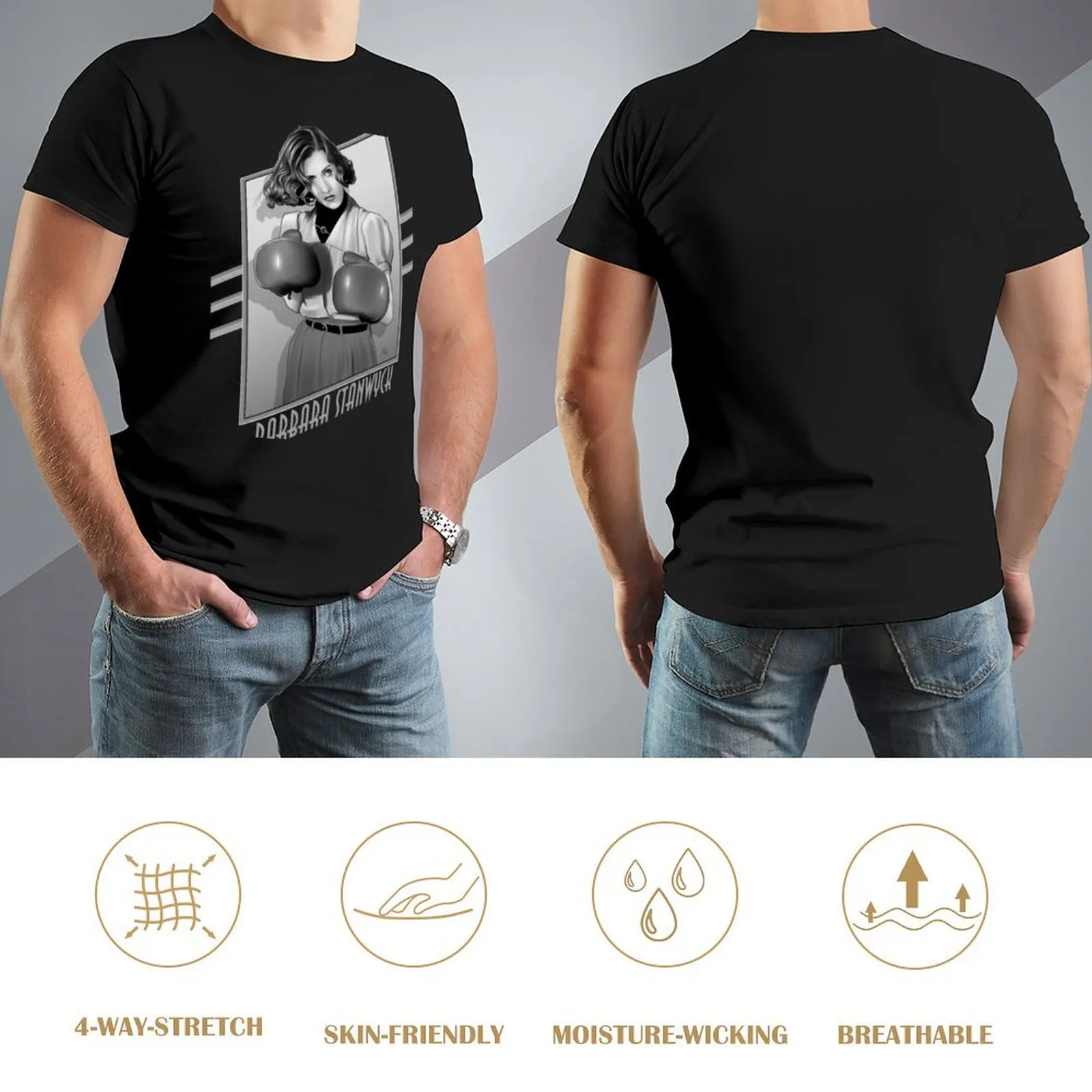 Футболка Barbara Stanwyck-Стэнwyck Cla незаменимая футболка винтажная одежда футболки с