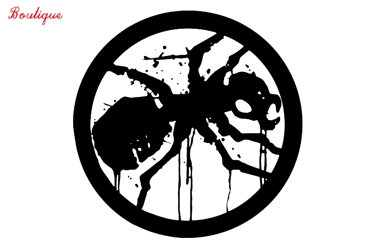 

Cover scratches Car Decal hot black spider trapped ring prodigy car decorative modeling cover scraping motorcycle PVC15cm x 15cm