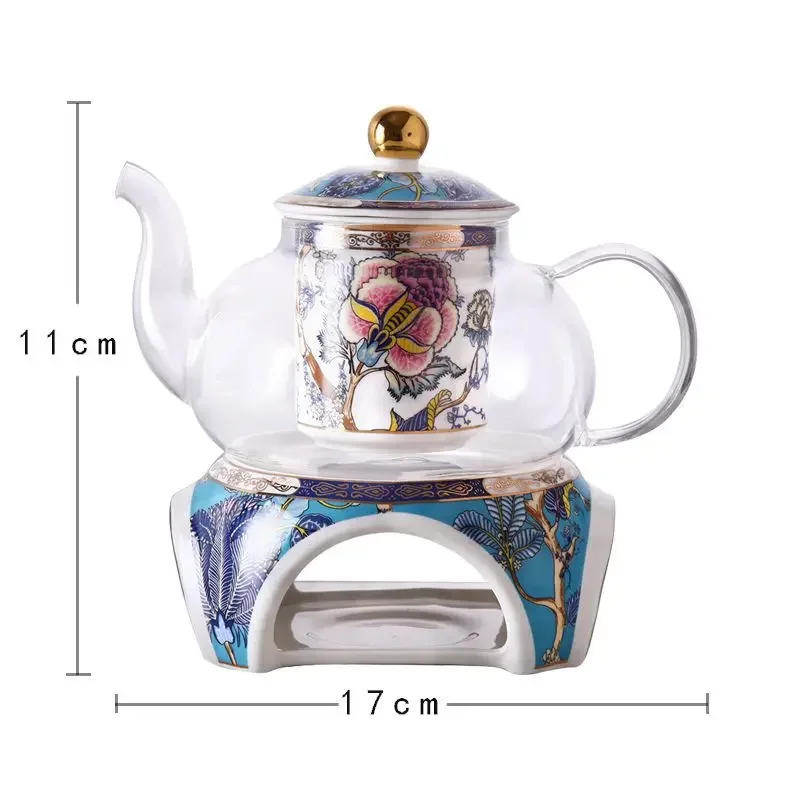 Набор для послеобеденного чая в европейском стиле чашка с цветами и фруктами