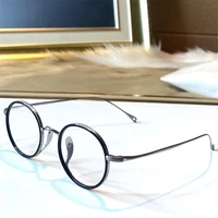 super sung kmn 73 optical eyeglasses for men women retro style anti blue light lens plate plank round frame with box