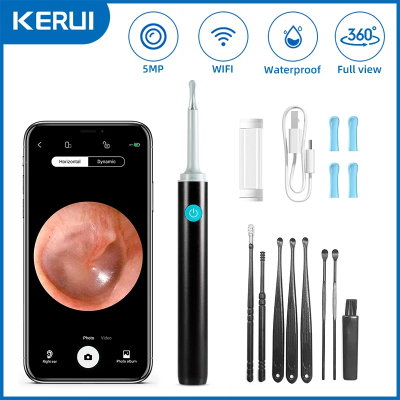 

KERUI Умные визуальные ушные палочки 5MP