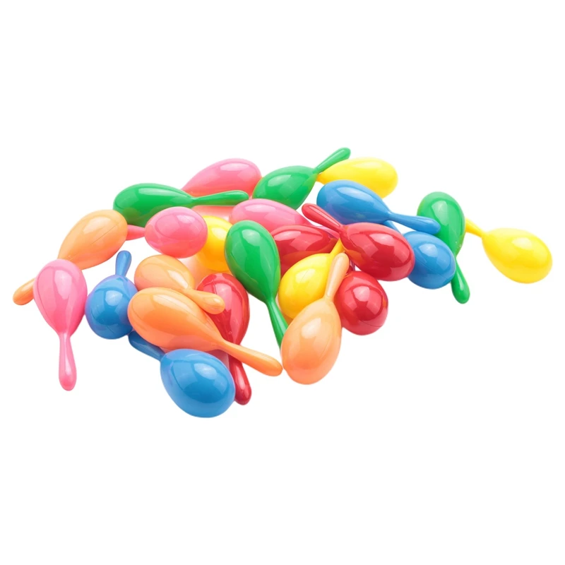 

24 Neon Maracas,Bright And Colorful Party,New Year Party Noise Maker,4 Inch Neon Maracas-Mexican Carnival,Luau Party Or Classroo
