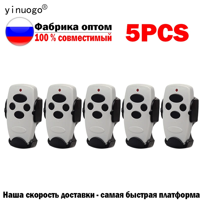 

5PCS For DOORHAN TRANSMITTER 2 4 -2 -4 PRO Gate Remote Control 433MHz Dynamic Code Keychain For Garage Doors Command Controller
