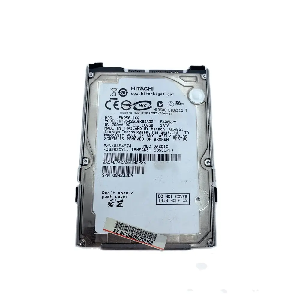 

For HITACHI Hard Drive 160Gb HDD 5K250-160 5400RPM Laptop Internal Blue Disk