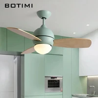 2022 colorful 220v ceiling fan for small houselet cooling ceiling fans with lights restaurant led fan with light ventilator