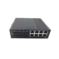 8-port SFP + 8-port 1000m Ethernet switch for Industrial Rail Transportation