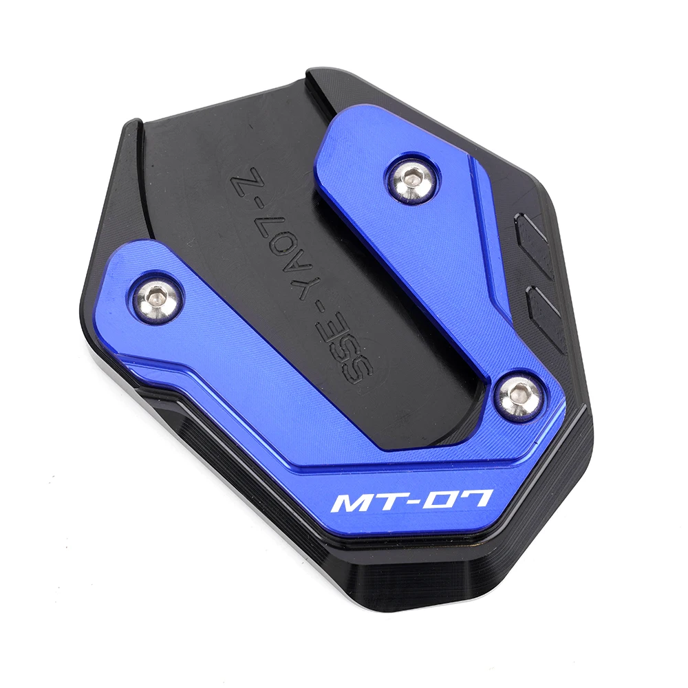 

Для Yamaha MT-09 MT-07 MT 09 07 MT09/SP FZ09 FZ07 2015-2024 2023, боковая подставка для мотоцикла, подставка для ног, увеличенная пластина, аксессуары