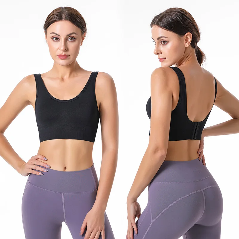 Women Sports Bras Push Up Wire Free Crop Top Fitness Gym Adjustable Breathable Top Sexy Running Yoga Sportswear Bralette Bandeau