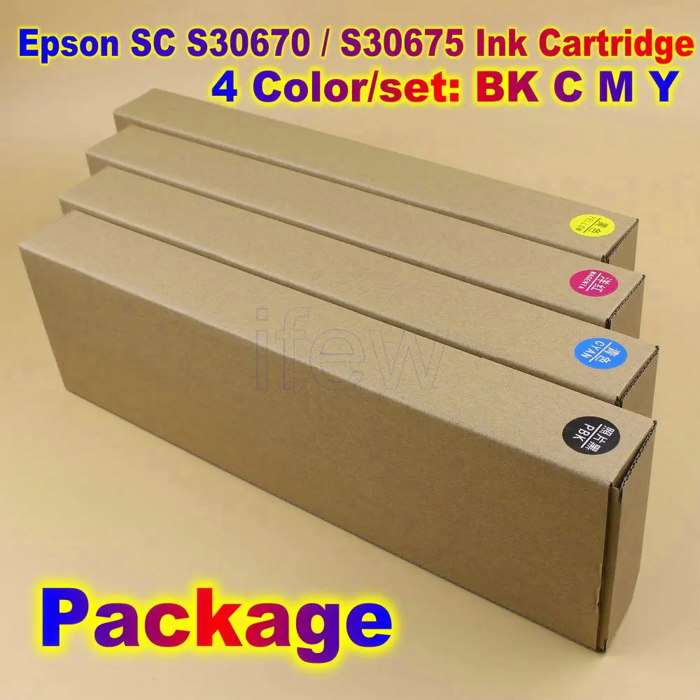4 шт. картриджи для принтера Epson 30675 S30670 50670 50675 1000