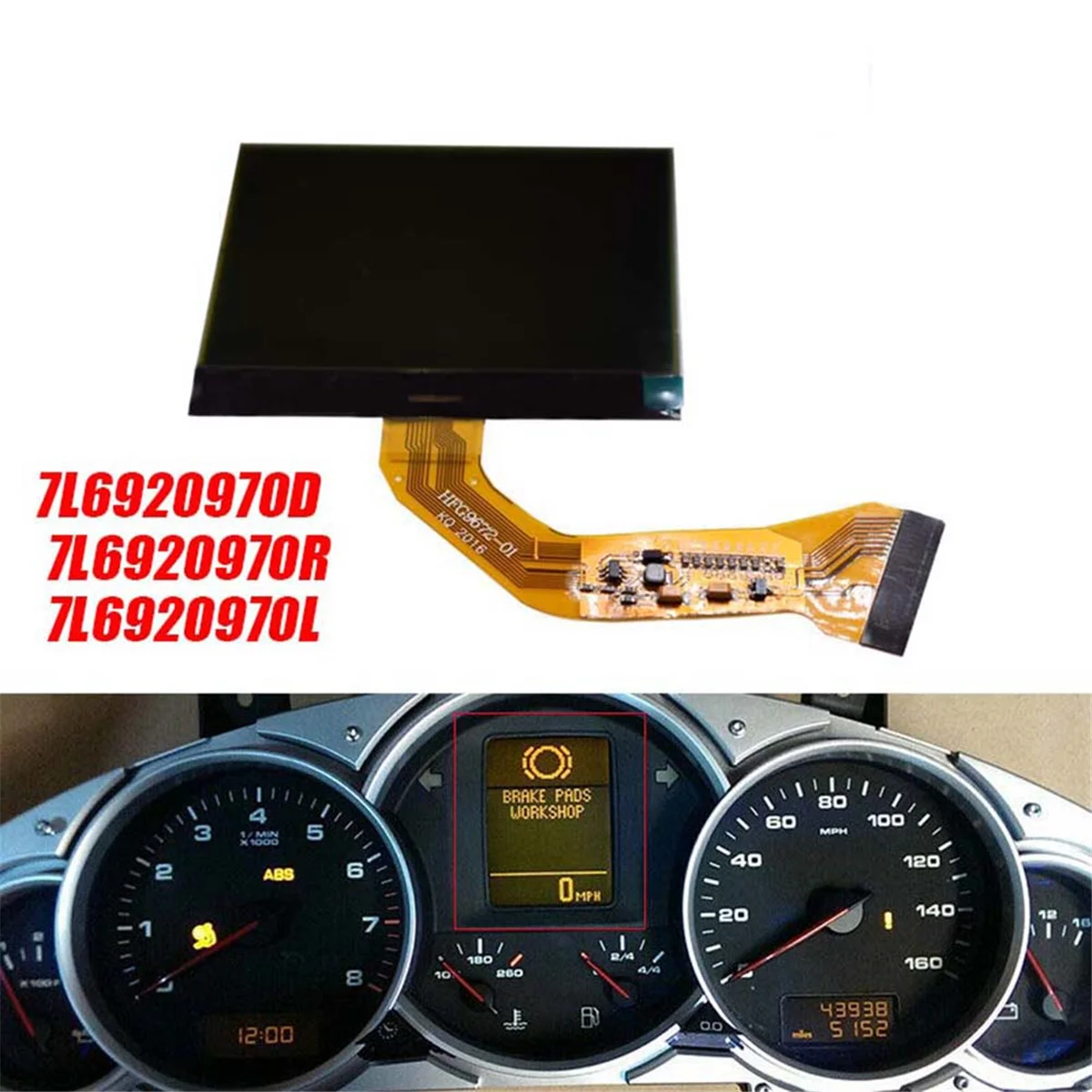 Автомобильный ЖК-дисплей 7L6920970D для Touareg Porsche Cayenne S GTS 955 2003-2010