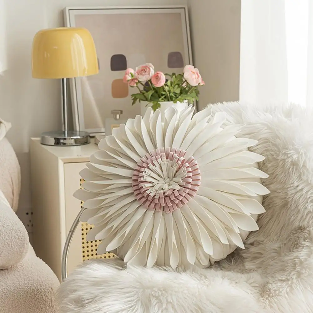 

Pillow Cover Comfortable Washable Dutch Fleece 45x45cm Living Room Sofa Sunflower Pillowcase Home Decor