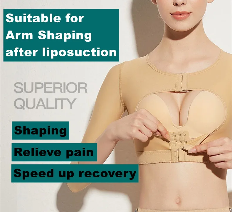 

Утягивающее белье для женщин, мягкое нижнее белье, боди-шейпер с длинными рукавами, пуш-ап, без косточек, спортивный бюстгальтер с крючками