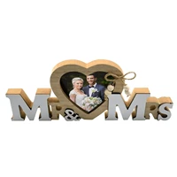 mr mrs standing photo frame heart picture frame for decoration wedding photo frame for weddings graduations baby showers