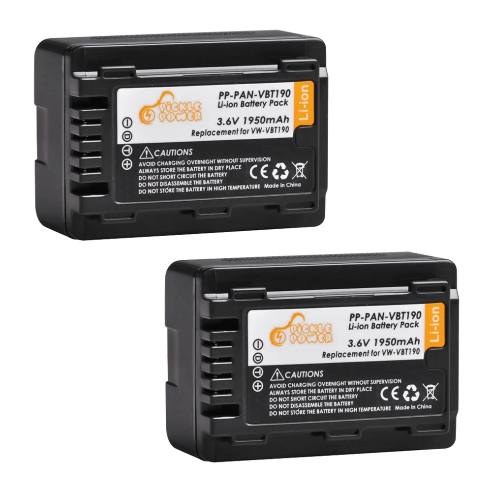 

Pickle Power 1950mAh VW-VBT190 Аккумулятор для Panasonic HC-V510, HC-V520, HC-V550, HC-V710, HC-V720, HC-V750, HC-V770