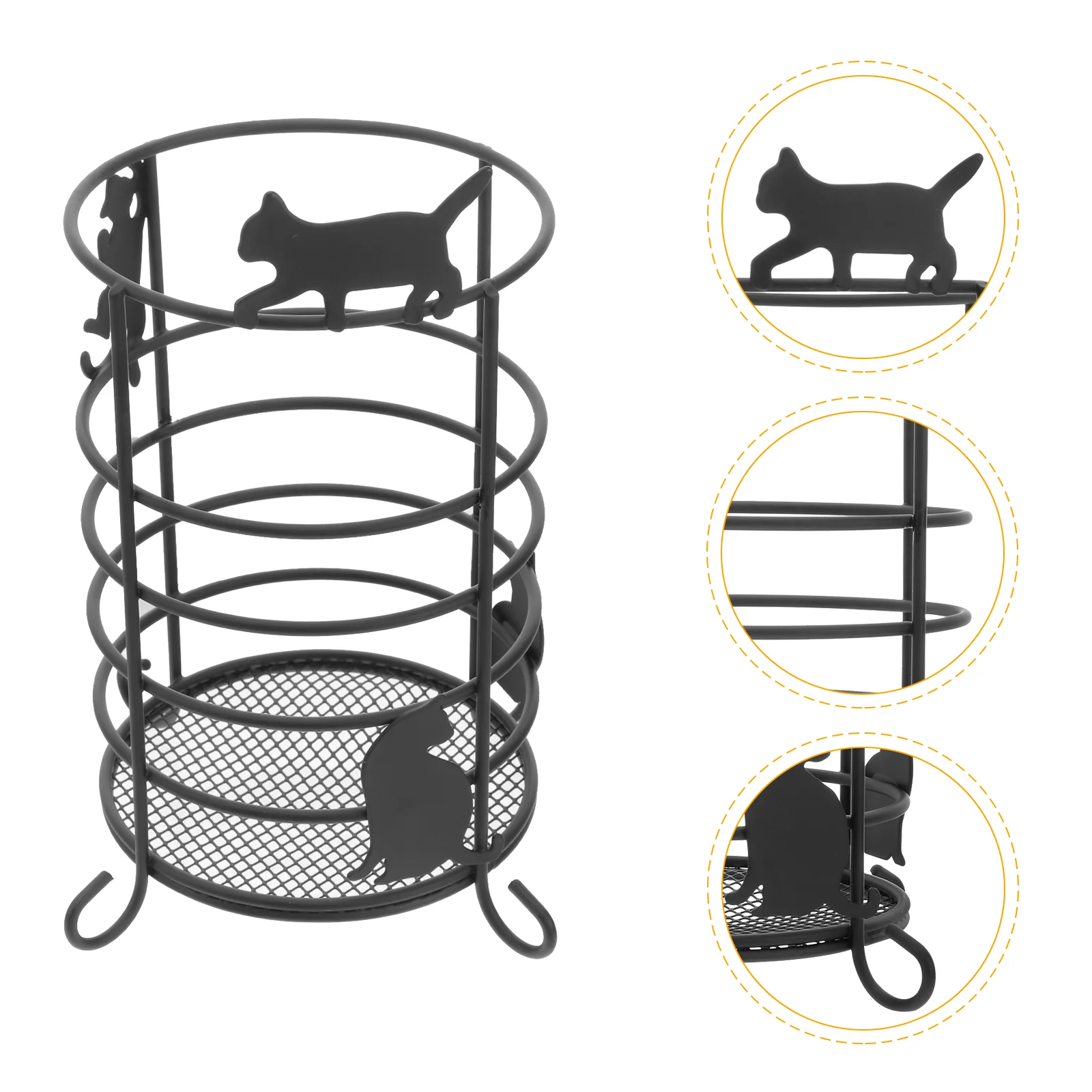 

Holder Utensil Container Metal Pen Organizer Wire Brush Makeuppot Kitchen Students Desktop Drainer Storage Chopsticks