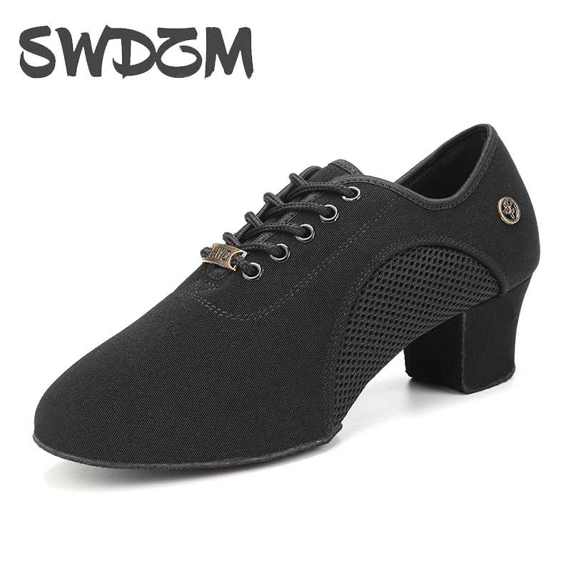 Женская танцевальная обувь SWDZM современная для танго фламенко замшевая подошва