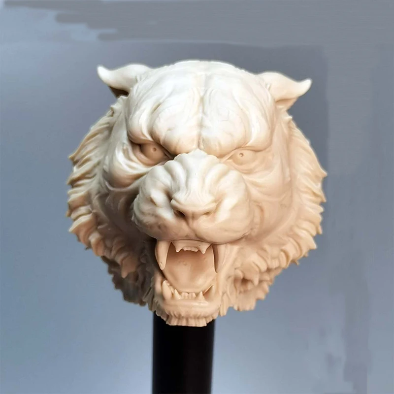 Неокрашенная голова-маска Короля леса тигра масштаб 1/6 подходит для 12-дюймовой