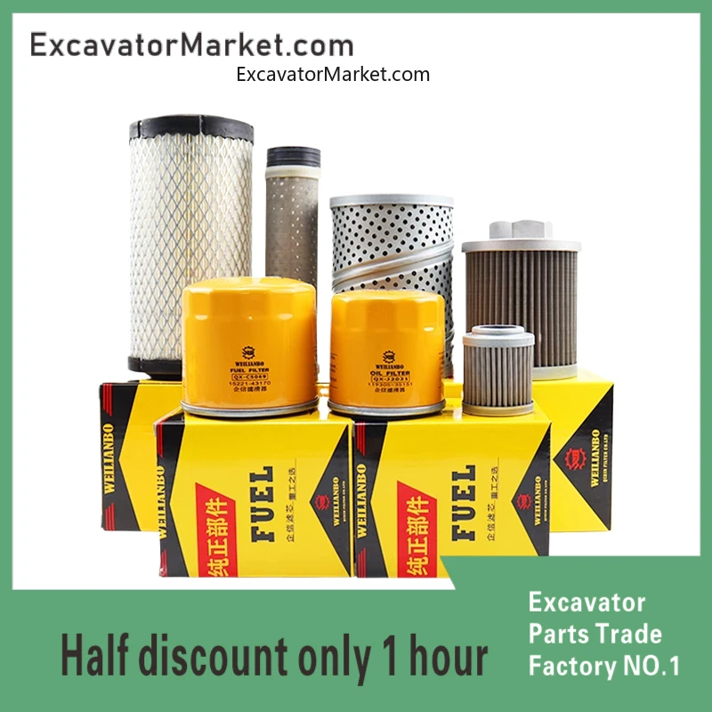 Дизельный фильтр для Kubota 15-3 17 элемент воздушного фильтра запчасти экскаватора с