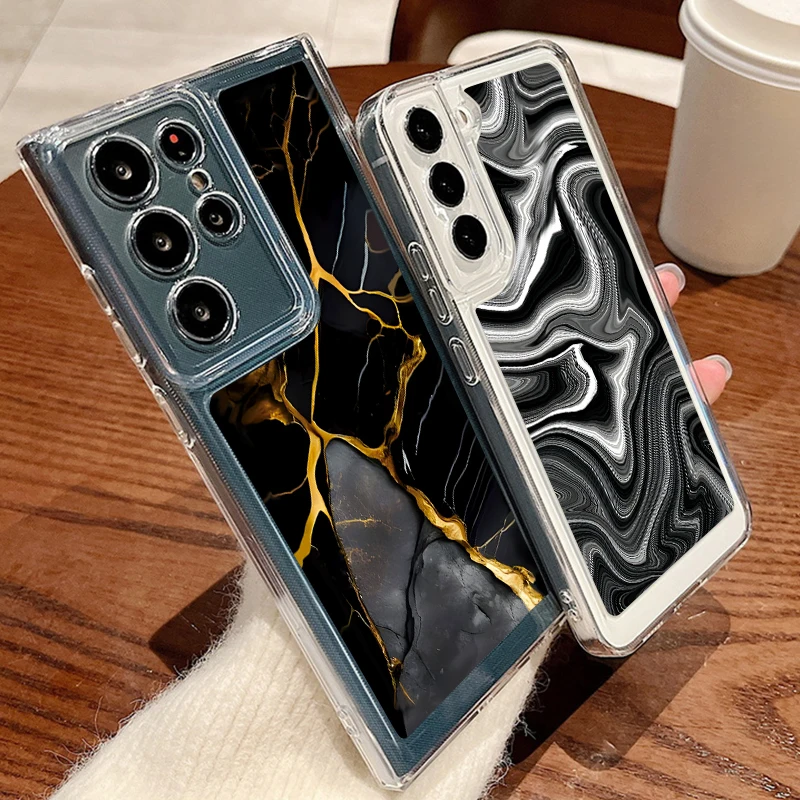 Яркий мраморный чехол для телефона Samsung Galaxy S24 S23 Ultra S22 Plus S21 FE A55 A54 A53 A52 A35 A15