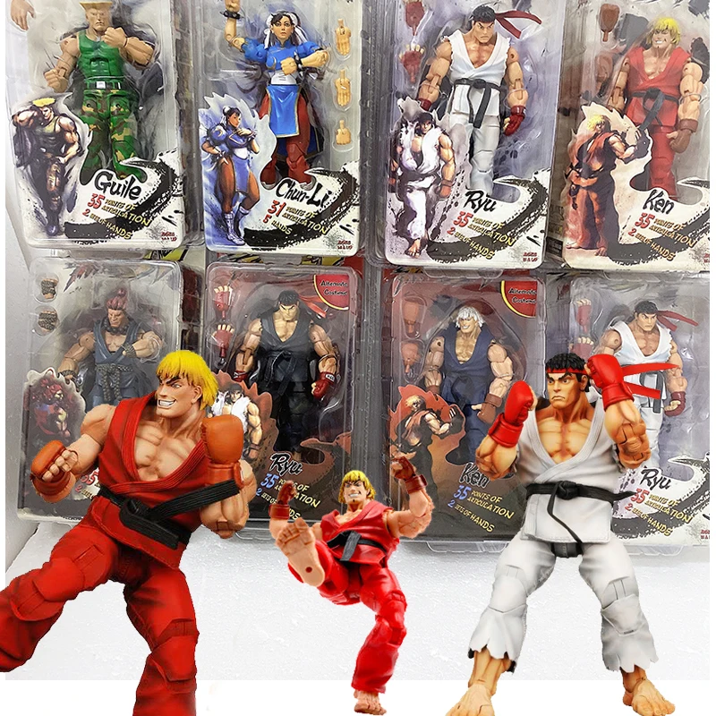 

Фигурка NECA Ken Ryu, фигурка Chun Li Hoshi Akuma Chunli Gouki Guile, экшн-фигурка, модель, коллекция игрушек, кукла, украшение книжной полки