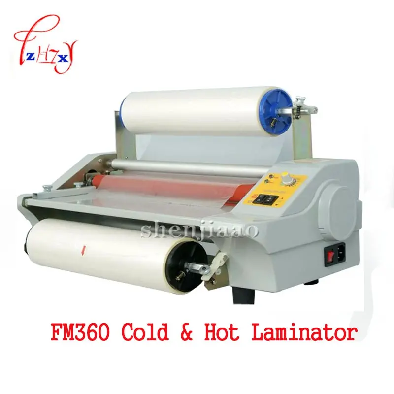 A3 Paper Laminating Machine Cold&Hot Roll Laminator Four Rollers Worker Card Office File Laminator FM360 110v/220v hot laminator